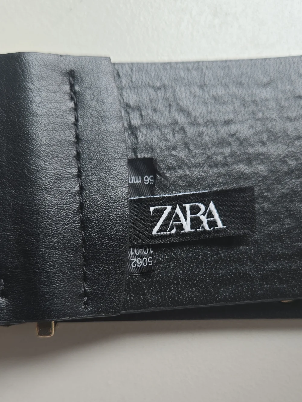 ZARA Wide Studded Belt Women’s Black Gold Circle Faux Leather Waist Embellished